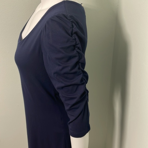 AMANDA UPRICHARD Shift Dress Womens Navy Blue Medium - Picture 3 of 7